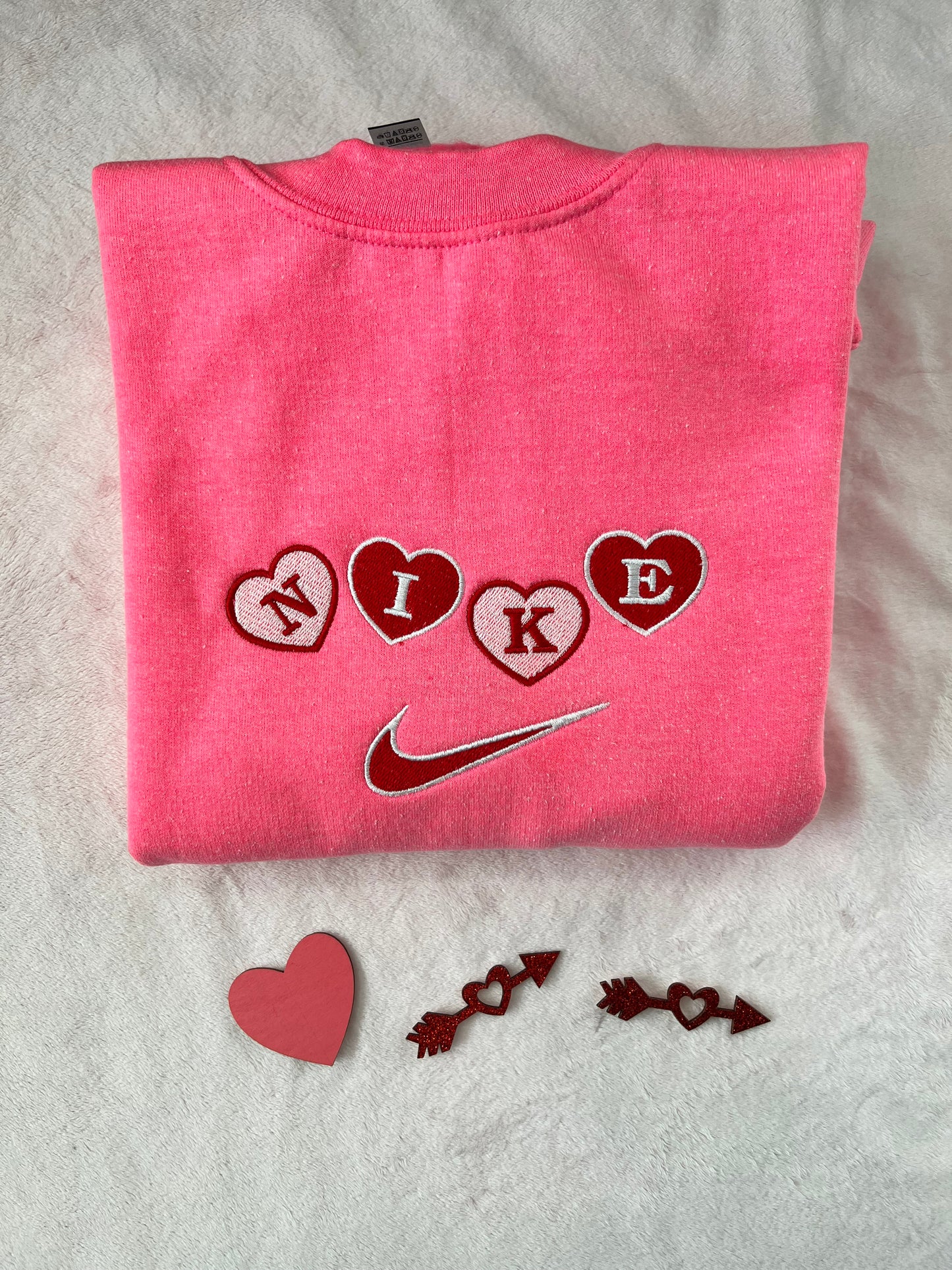 Pink hearts sweatshirt