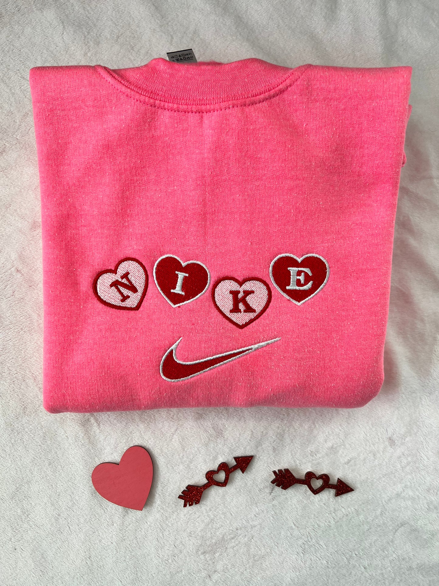 Pink hearts sweatshirt