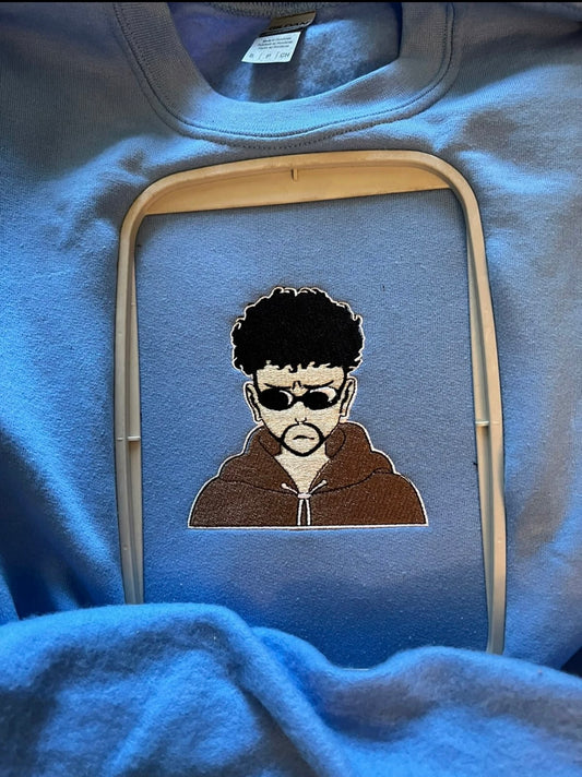 B Bunny Blue Embroidered Sweatshirt