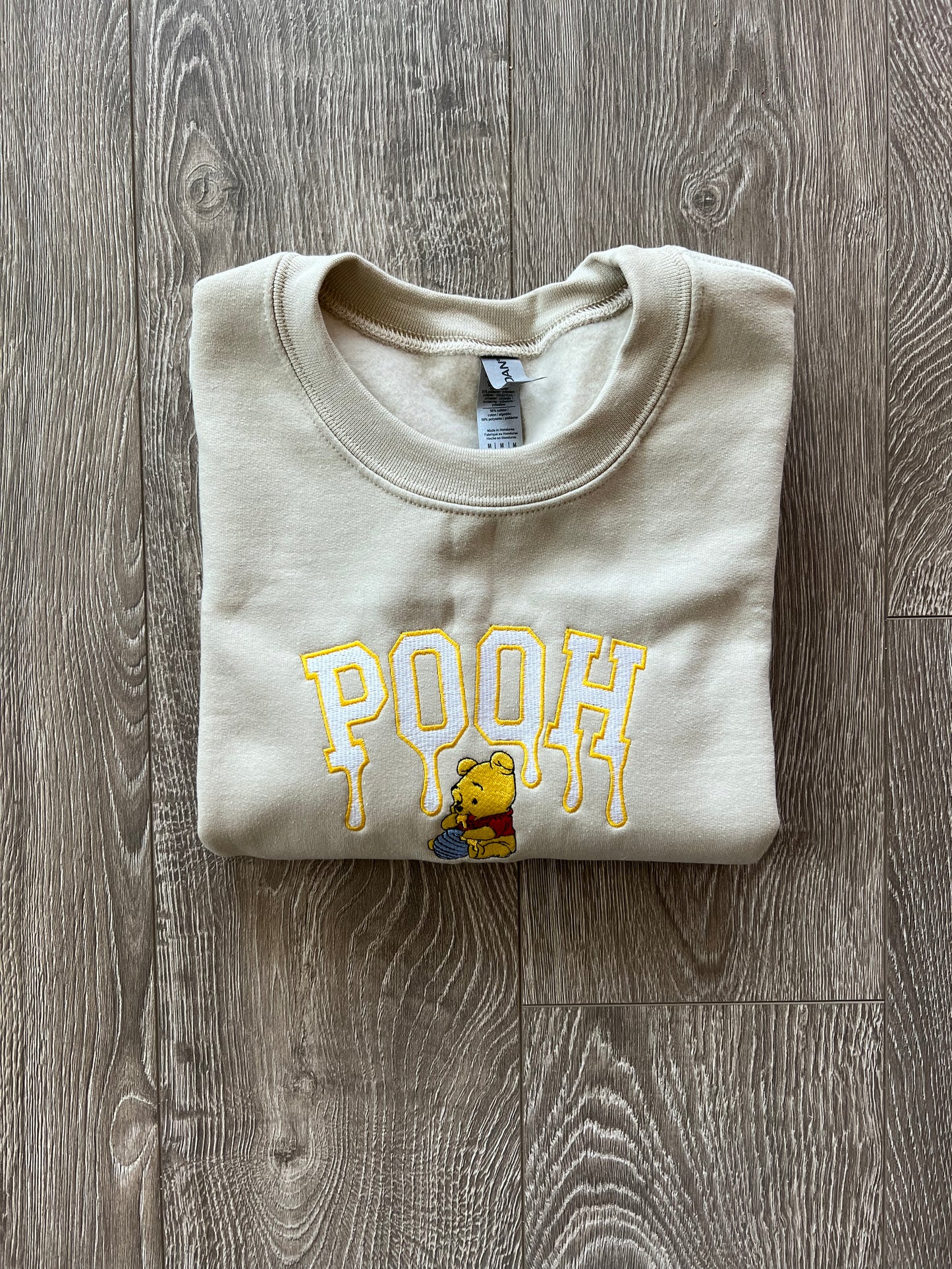 Yellow Honey Embroidered Sweatshirt