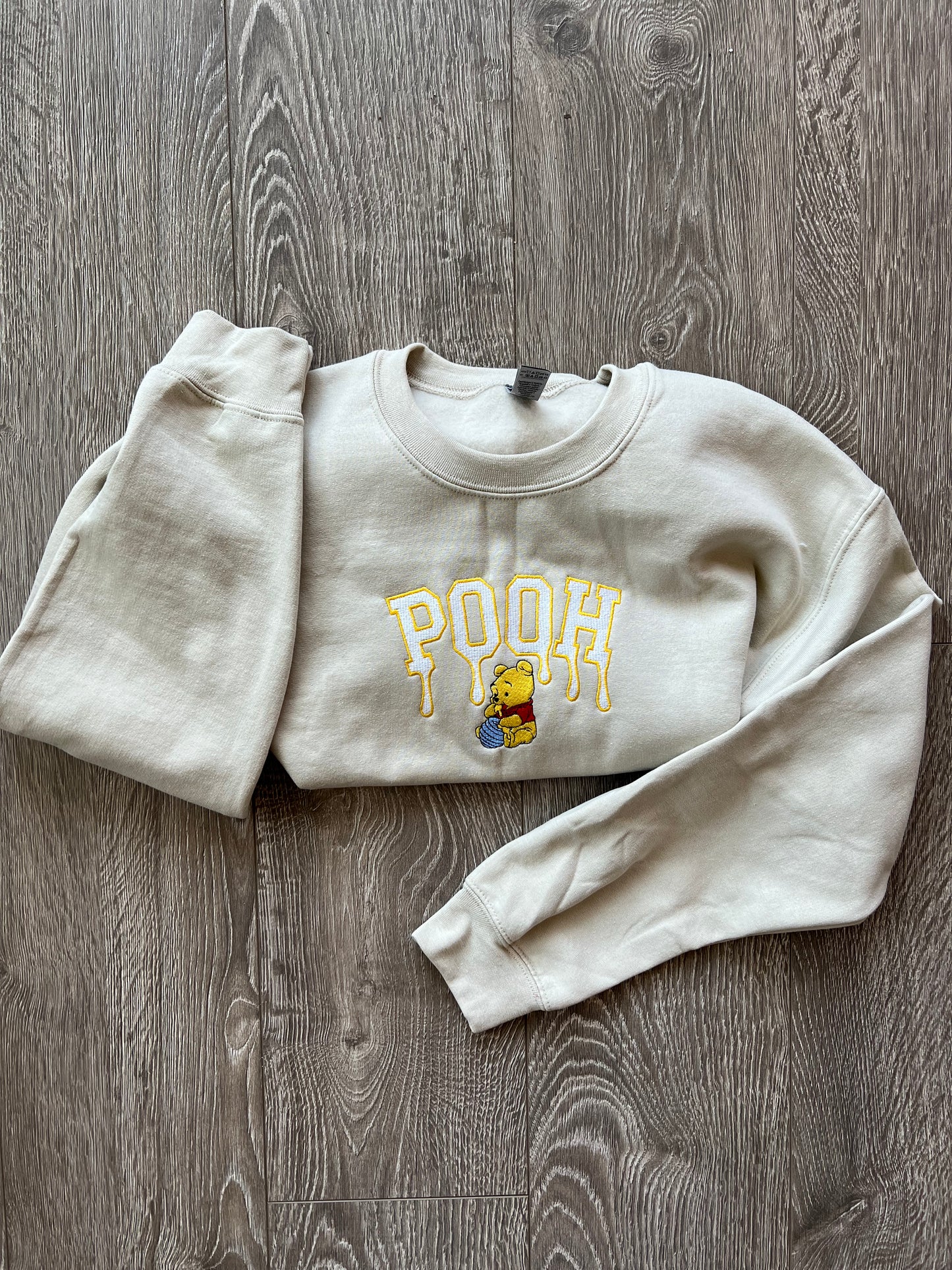 Yellow Honey Embroidered Sweatshirt