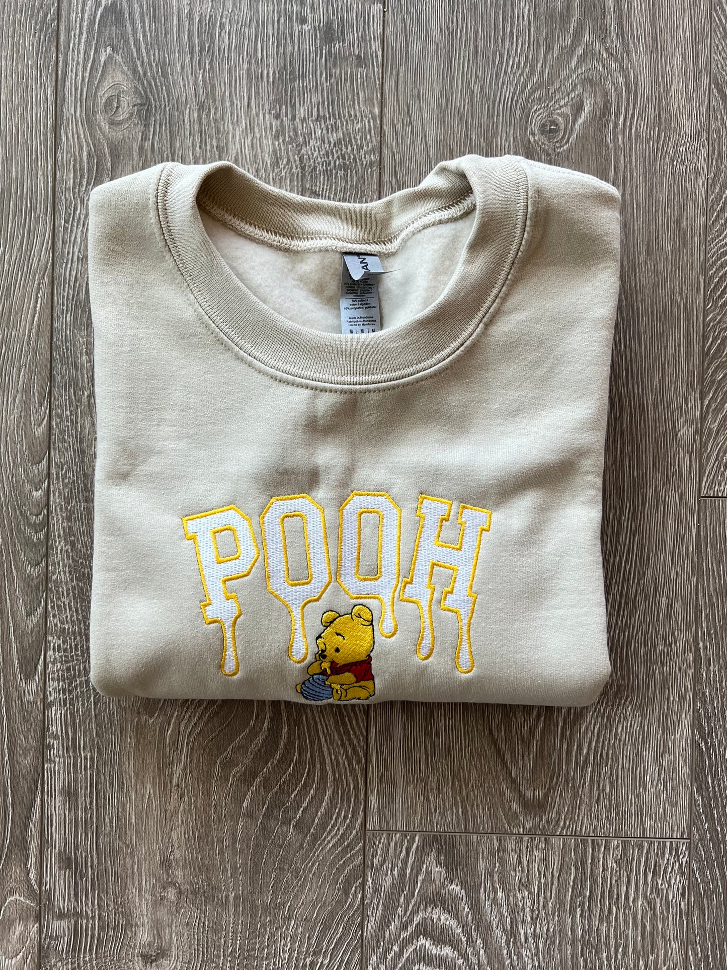 Yellow Honey Embroidered Sweatshirt